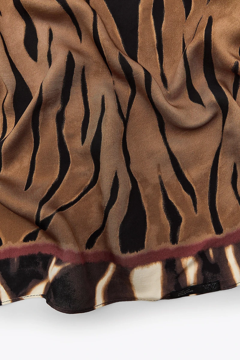FOULARD VISCOSE IMPRIMÉ ANIMAL