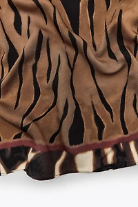FOULARD VISCOSE IMPRIMÉ ANIMAL