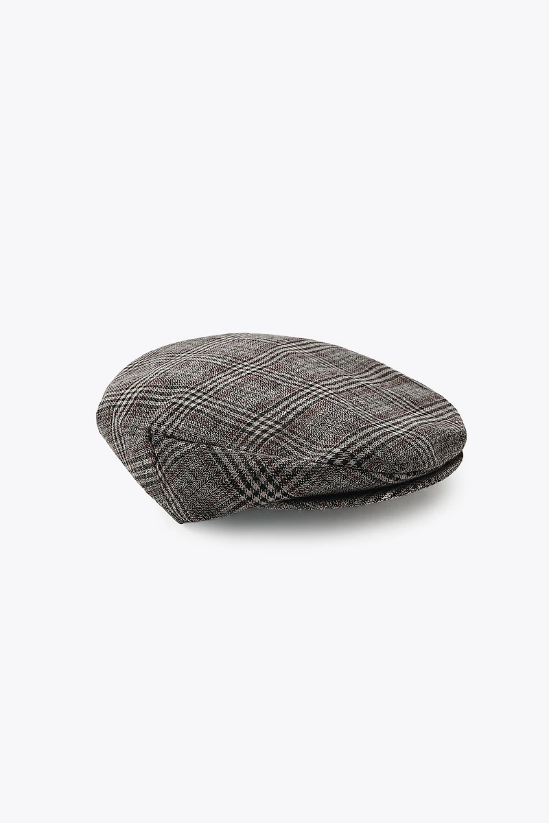 WOOL PLAID BERET