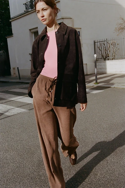 PANTALON DROIT TAILLE ÉLASTIQUE