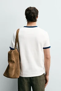 TEXT RINGER T-SHIRT