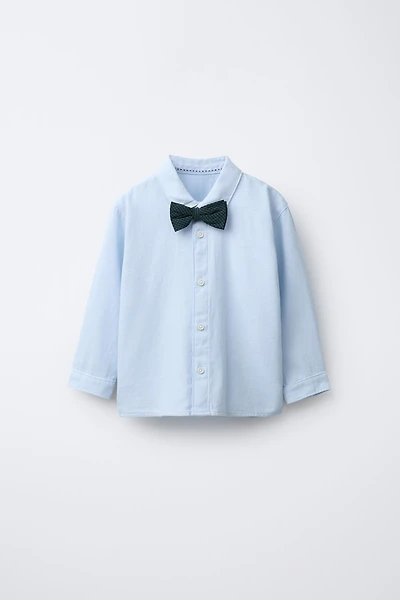 DETACHABLE BOW TIE SHIRT