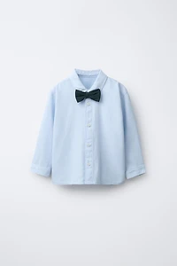 DETACHABLE BOW TIE SHIRT