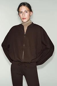 INTERLOCK BOMBER JACKET