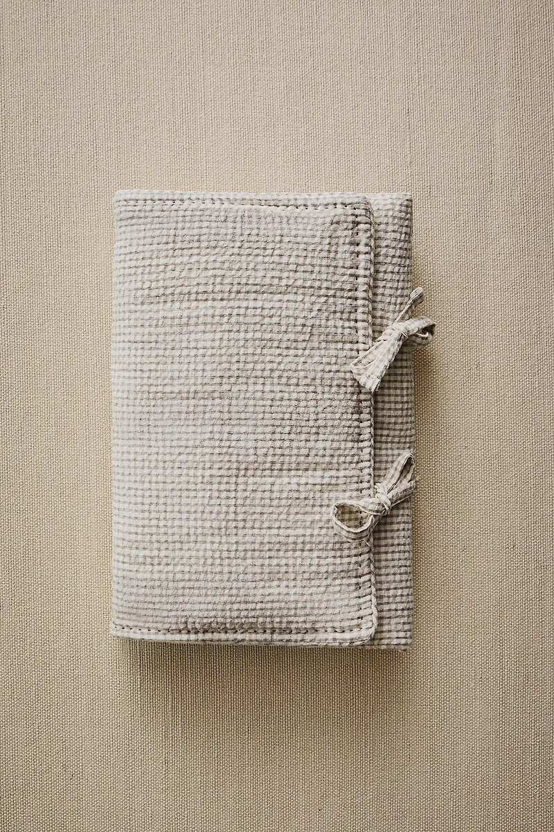 GINGHAM BABY CHANGING MAT