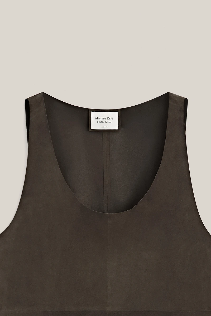 Suede leather strappy top - LIMITED EDITION