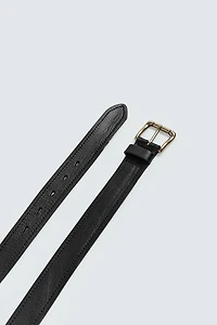 VINTAGE EFFECT LEATHER BELT