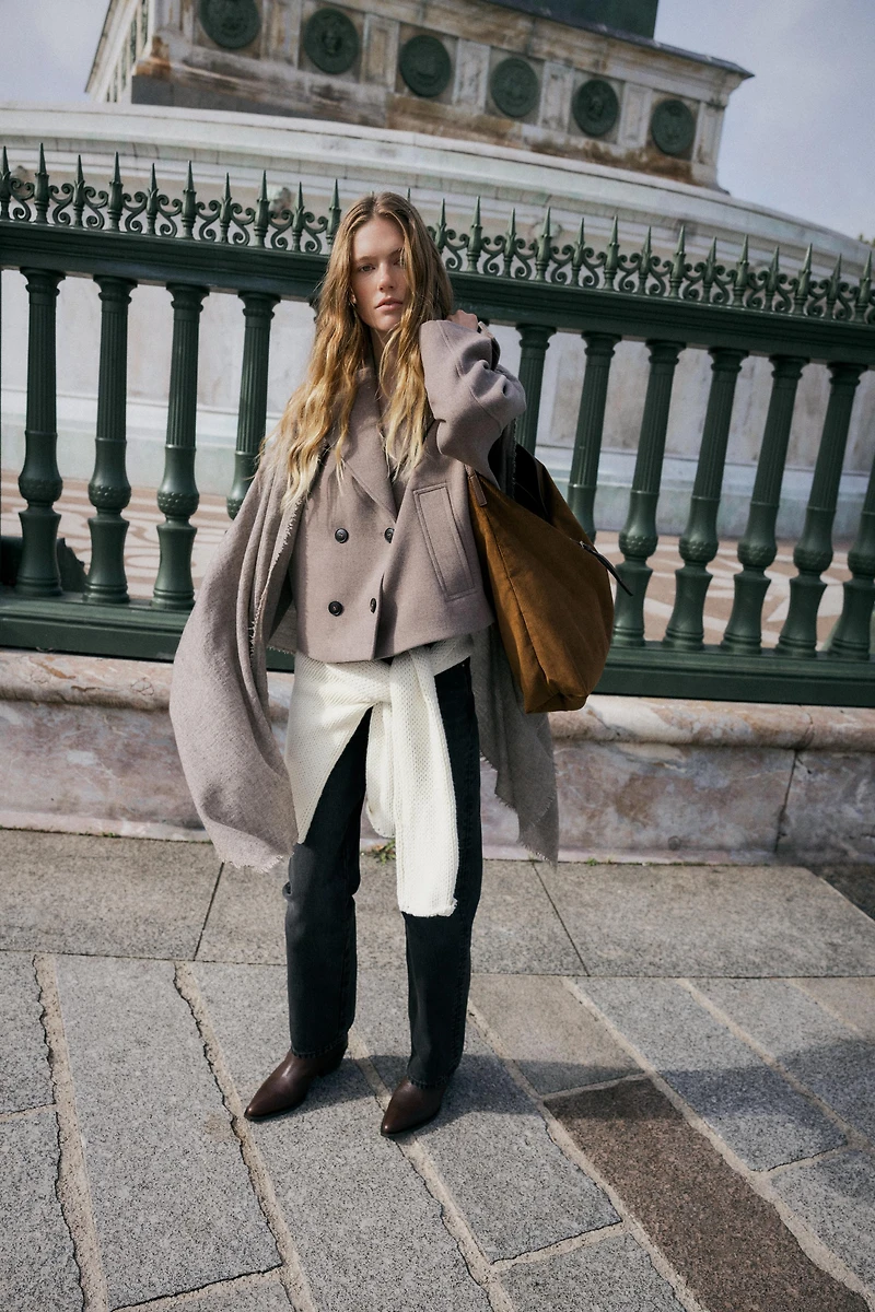 CORDUROY EFFECT TOTE BAG