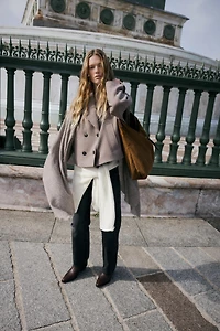 CORDUROY EFFECT TOTE BAG