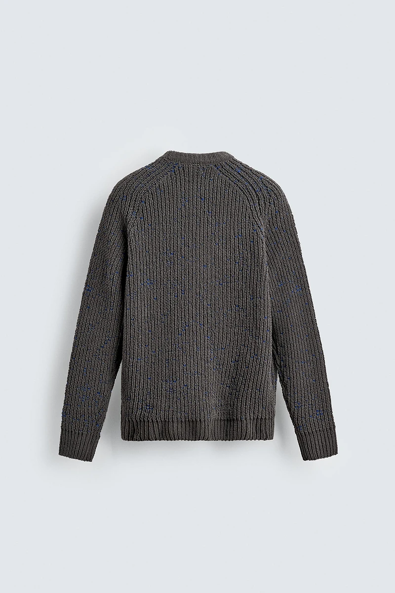 CONTRAST CHENILLE JUMPER