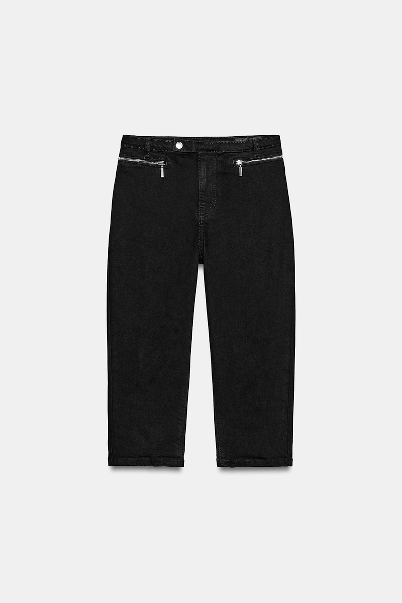 Z1975 MID-RISE ZIPPER CAPRI JEANS