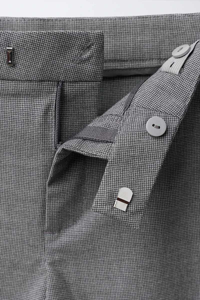 HERRINGBONE FLARE PANTS