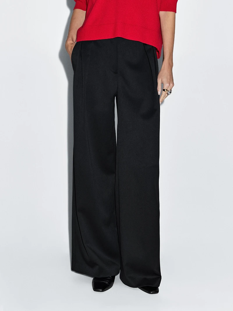 Pantalon large à pinces