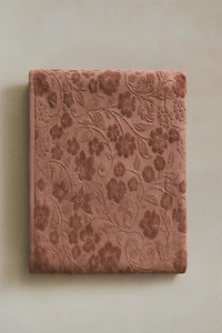 FLORAL JACQUARD BATH TOWEL