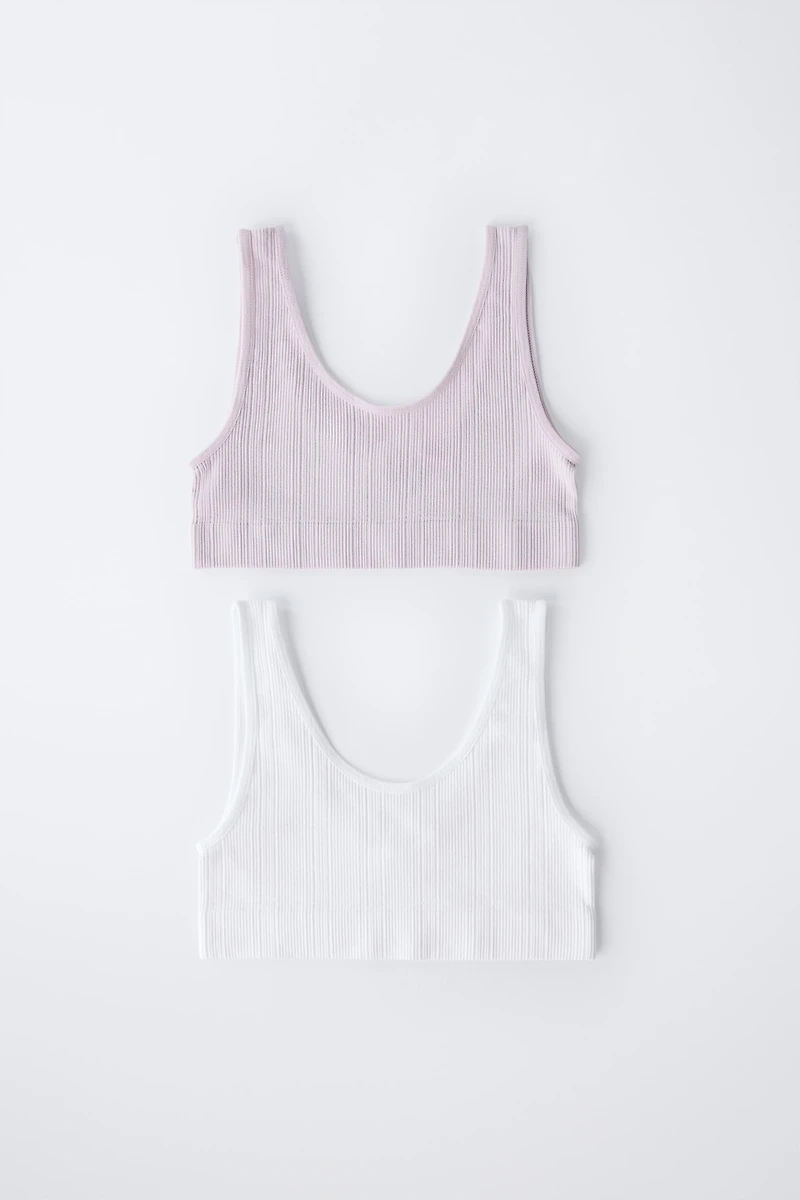 8-14 ANS/ LOT DE DEUX TOPS SEAMLESS