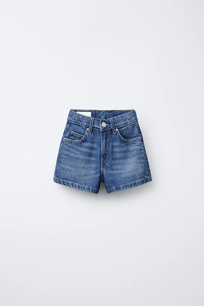 SPARKLY DENIM SHORTS