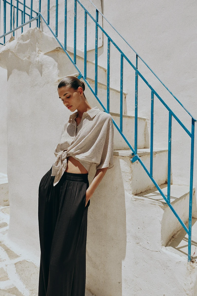 FLOWY WIDE LEG PANTS