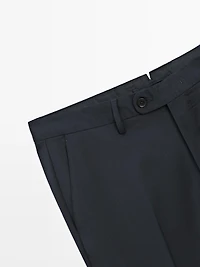 Pantalon de costume en laine froide