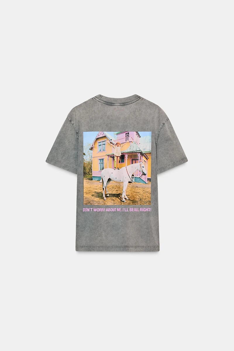 PIPPI LÅNGSTRUMP™ WASHED EFFECT T-SHIRT