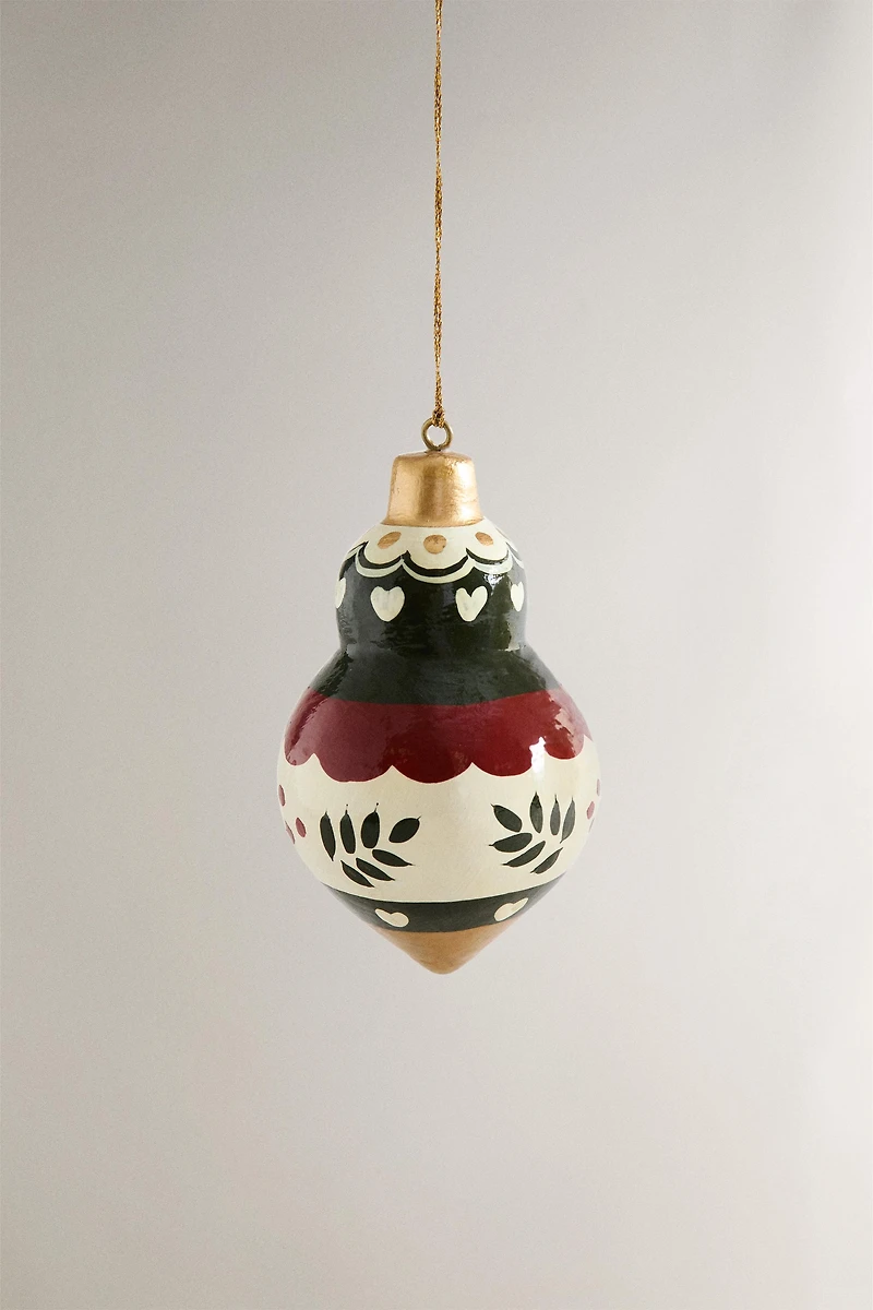 DÉCORATION ARBRE GOUTTE PAPIER MÂCHÉ NOËL