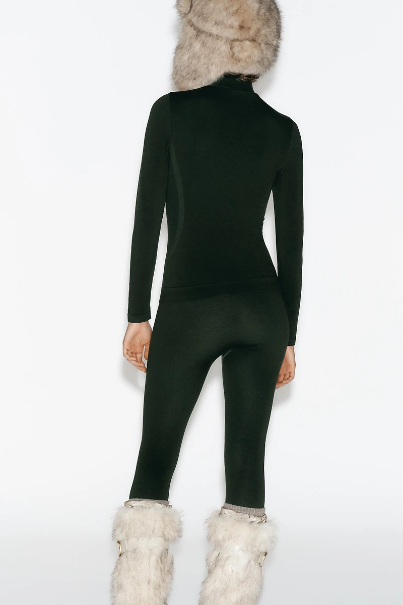 GILET SANS COUTURE AVEC LAINE MÉRINOS COLLECTION SKI