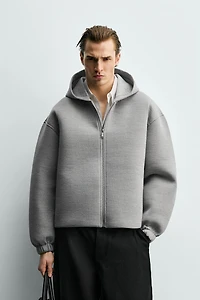 COMPACT BOXY FIT ZIP SWEATSHIRT