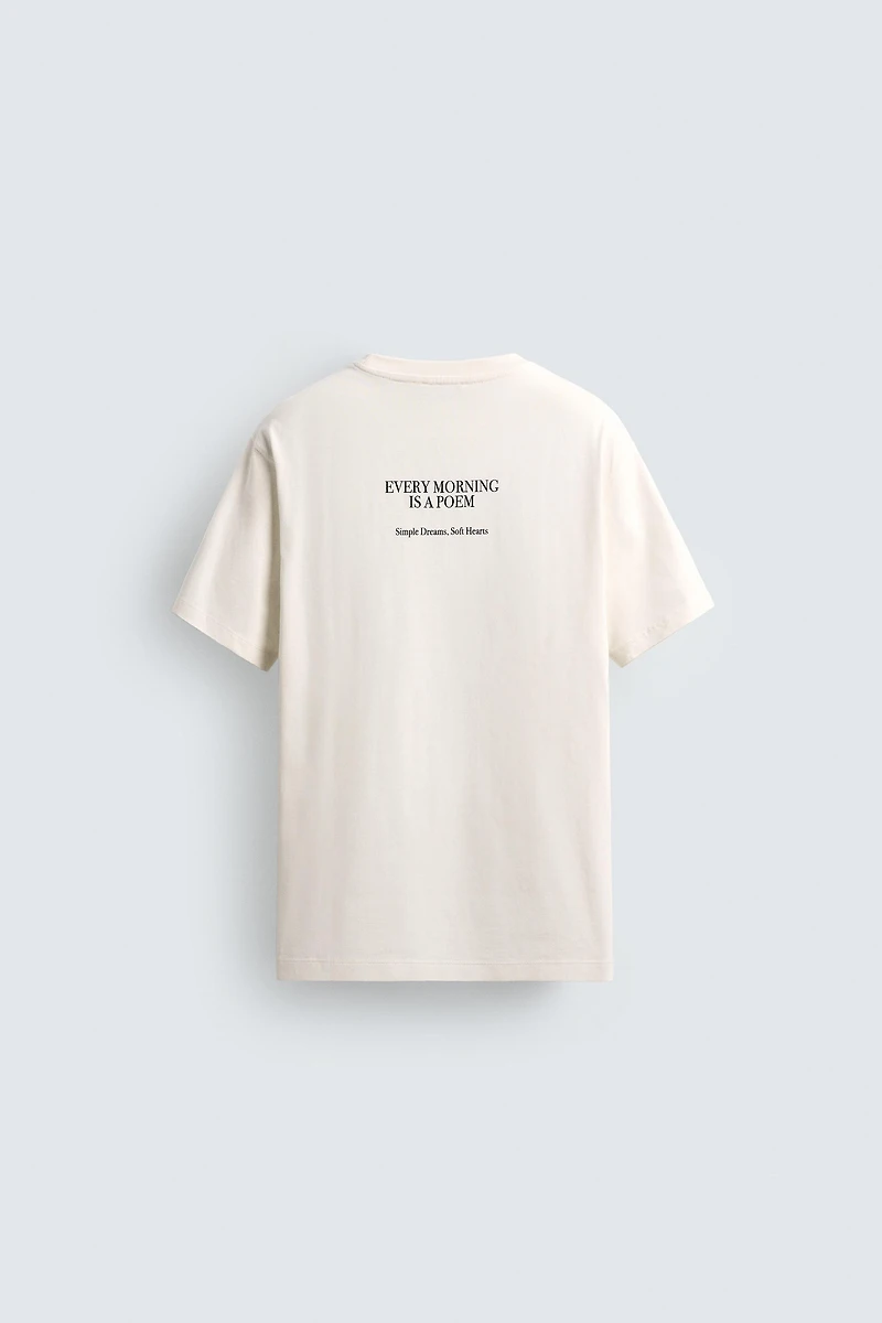 T-SHIRT À INSCRIPTION IMPRIMÉE