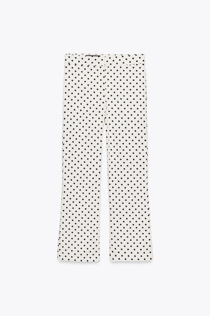 POLKA DOT MINI FLARE PANTS