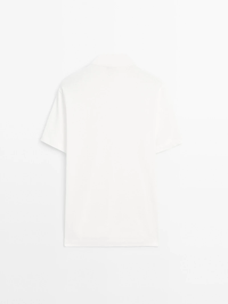 Polo manches courtes lin