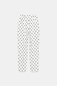 HIGH-WAISTED POLKA DOT PANTS