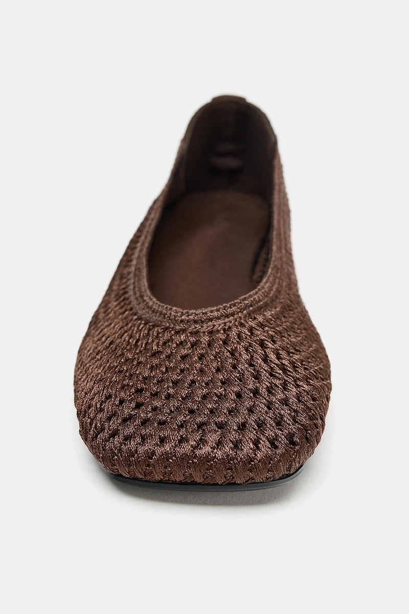 BRAIDED BALLET FLATS
