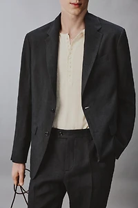 REGULAR FIT 100% LINEN SUIT BLAZER