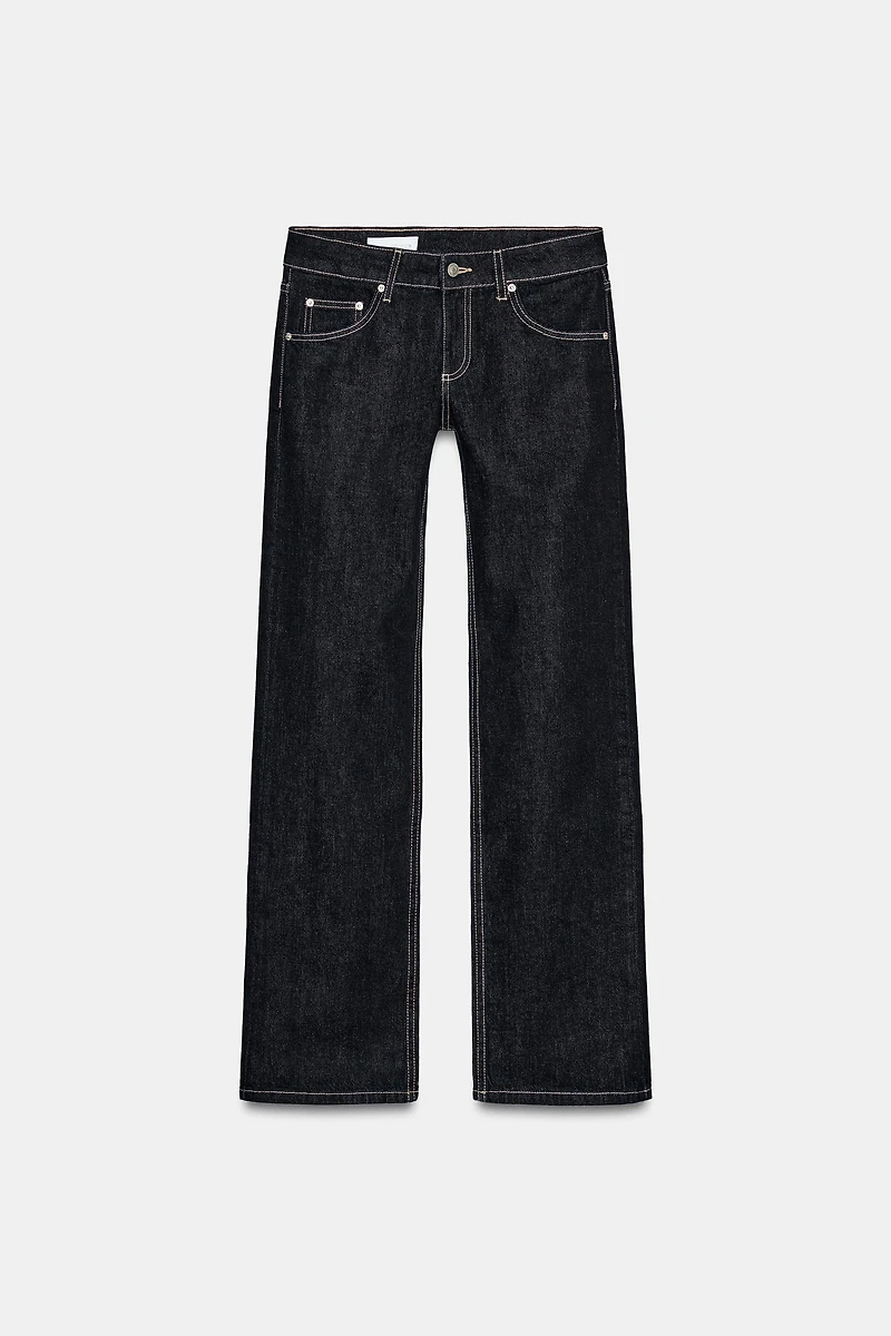 TRF LOW RISE WIDE LEG JEANS
