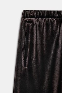 PANTALON LARGE VELOURS