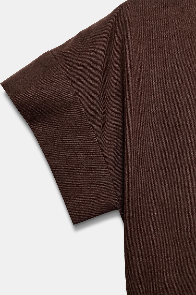 ROBE POPELINE PLIS ZW COLLECTION