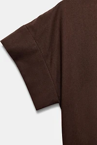 ROBE POPELINE PLIS ZW COLLECTION