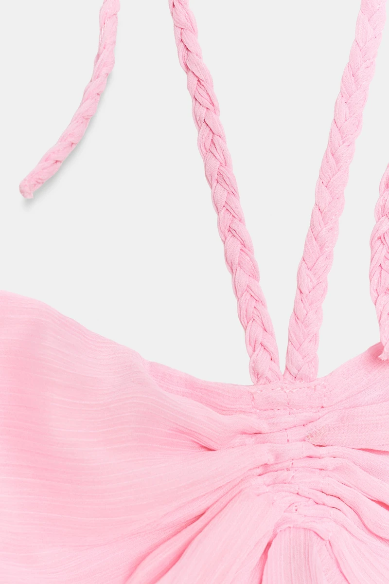 ASYMMETRIC RUFFLED TOP
