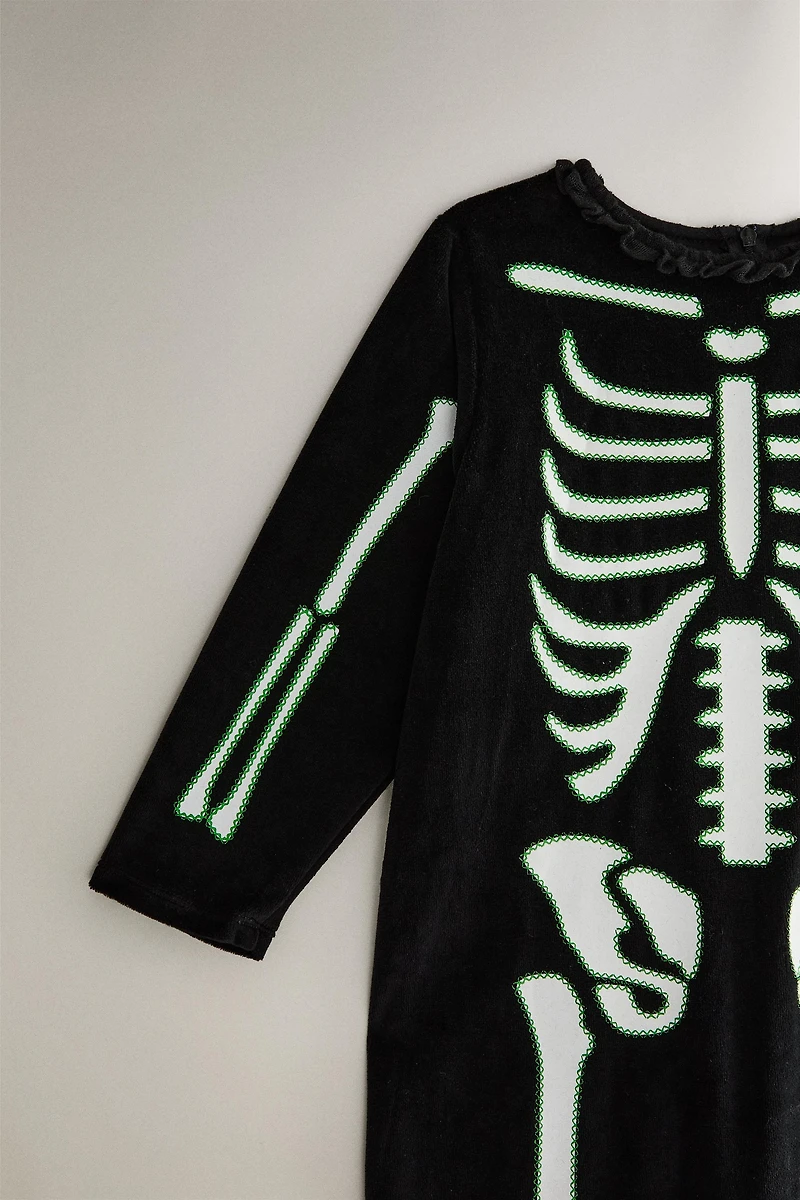 CHILDREN'S SKELETON HALLOWEEN COSTUME