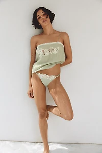 SILK LACE THONG