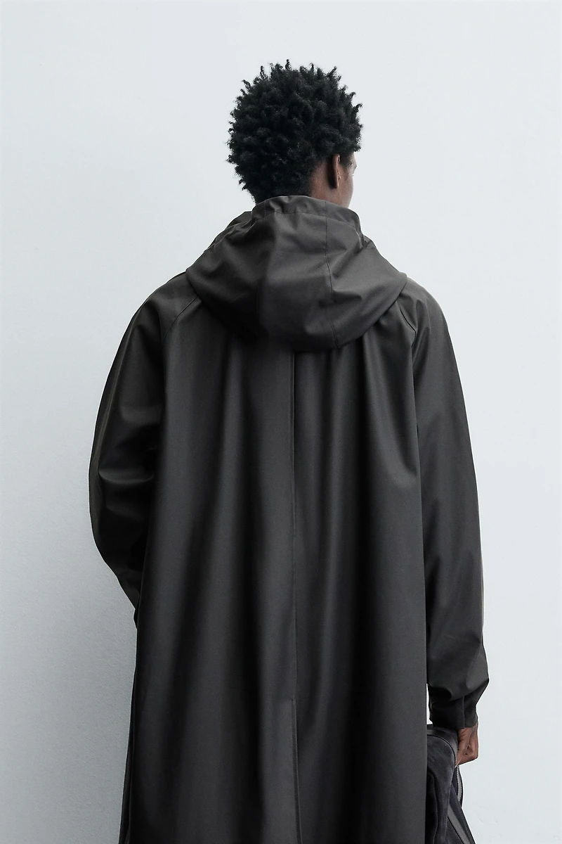 RUBBERIZED HOODED PARKA