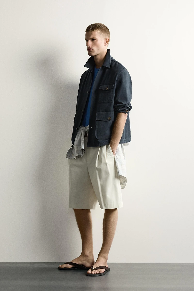 RELAXED FIT POCKET OVERSHIRT