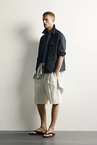 RELAXED FIT POCKET OVERSHIRT