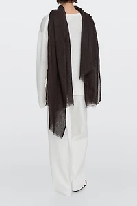 Plain 100% linen scarf