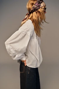 CHEMISE ROMANTIQUE NID D'ABEILLE