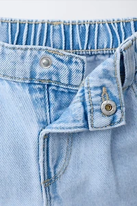 EMBROIDERED DENIM SHORTS
