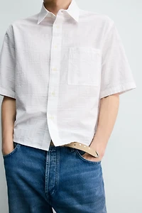 CHEMISE RELAXED FIT TEXTURÉE