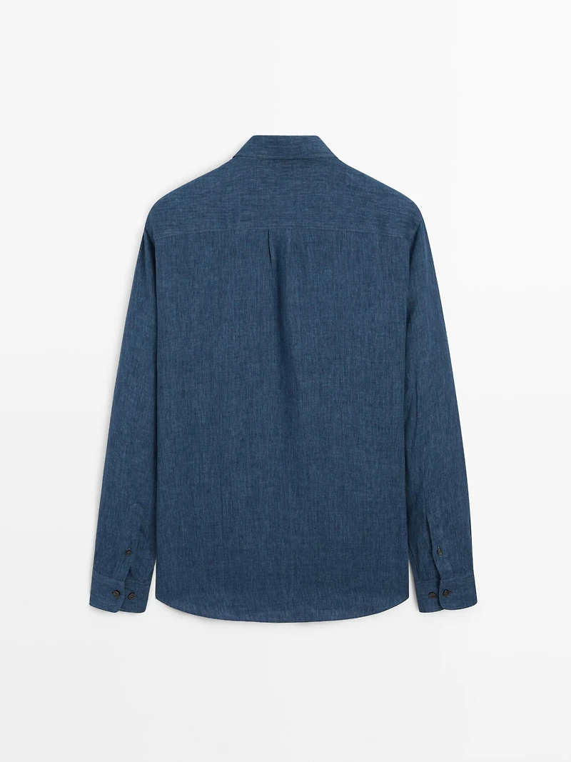 Chemise regular fit délavée