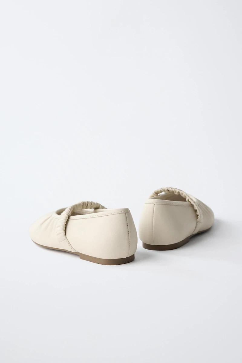 LEATHER BALLET FLATS