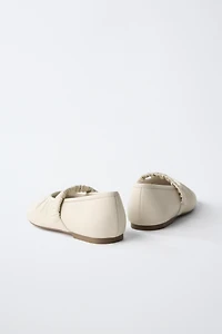 LEATHER BALLET FLATS