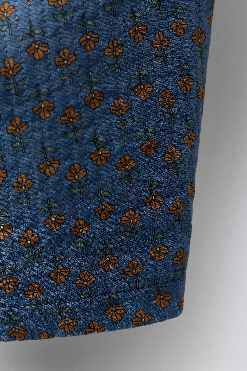 PANTALON BAGGY À FLEURS